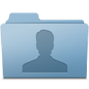 Users Folder Blue icon